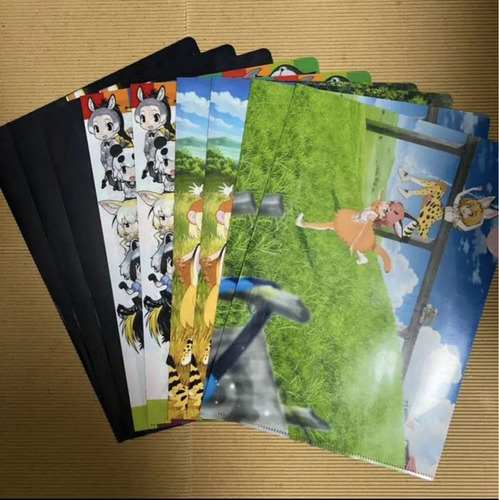 Kemono Friends Tamaño A4 Archivo Transparente 3 Juego 9 Tipo