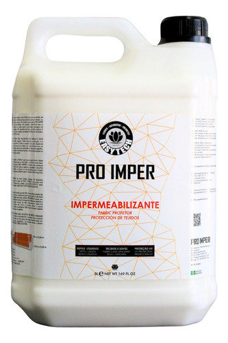 Impermeabilizante De Tecidos Pro Imper Base Água 5l Easytech