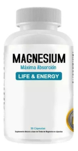 Eth Nutrition Magnesium Óxido De Magnesio 30 Cápsulas