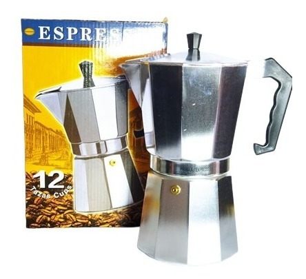 Imagen 2 de 4 de Cafetera Greca Aluminio 12 Tazas Primula Express + Regalo