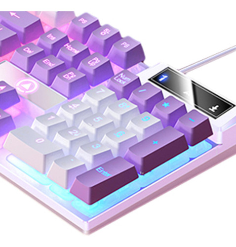 Teclado Mecánico Para Juegos Con Cable, Rgb Retroiluminado