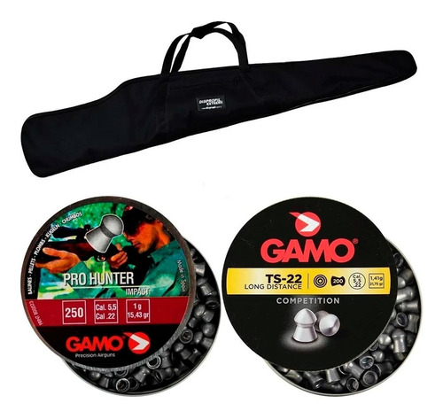 Kit Chumbinho Munição Carabina Gamo Ts-22 + Pro Hunter 5.5mm