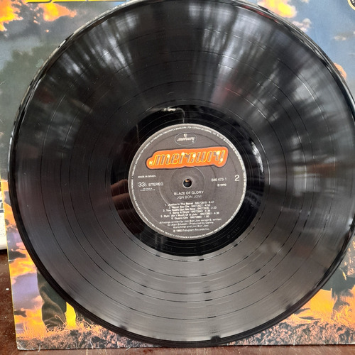 Vinil Lp Jon Bon Jovi Blaze Of Glory Encarte, Otimo Estado