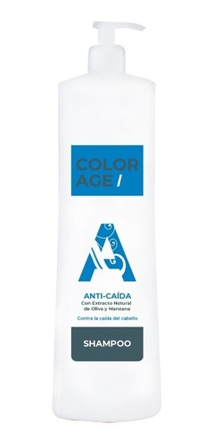 Shampoo Anticaida Cabello Oliva Y Manzana 1000ml Color Age