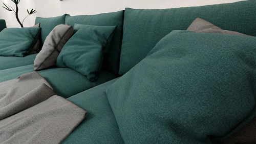 Kit Duas Poltronas Pétalas Flor Giratória Cromada Linho Cor 10-verde Desenho Do Tecido Liso