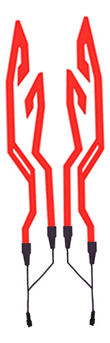 Tira De Luces Led For Casco De Motocicleta, Accesorios Rojo