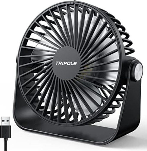 Ventilador De Escritorio Usb Tripole Mini Ventilador Portáti