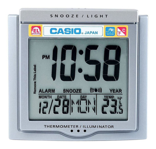 Reloj Despertador Casio Dq 750f Temperatura 100% Original