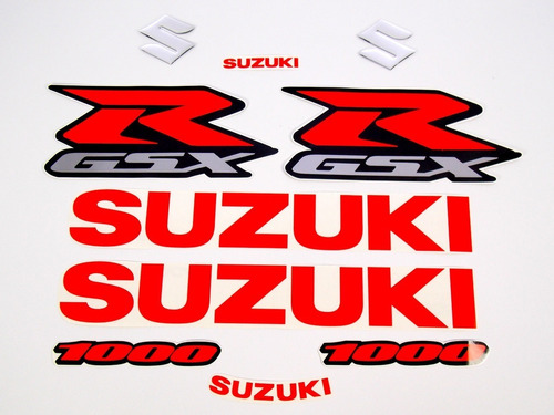 Kit Adesivos Para Suzuki Gsxr 1000 15662 Cor PRETO/CINZA/VERMELHO
