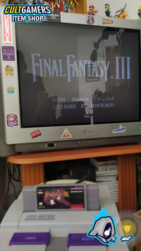 Imagen 2 de 5 de Final Fantasy Iii Snes En Excelente Estado De Conservación