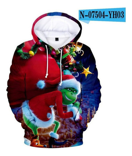 Nuevo Grinch Verde Grinch Sudadera Con Capucha De Navidad C