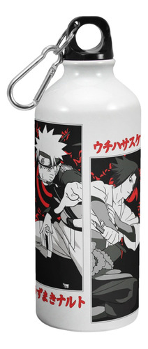 Botella De Agua Deporte Naruto Y Sasuke