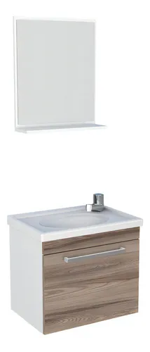 Set de ebanista/espejo de ágata, 45 cm, muebles Tamarindo, color nude