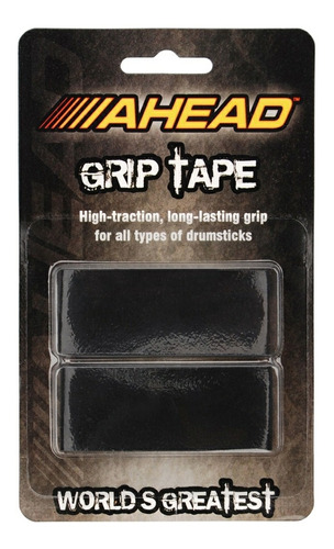 Fita adesiva para baqueta Ahead Grip Gt, cor: preta