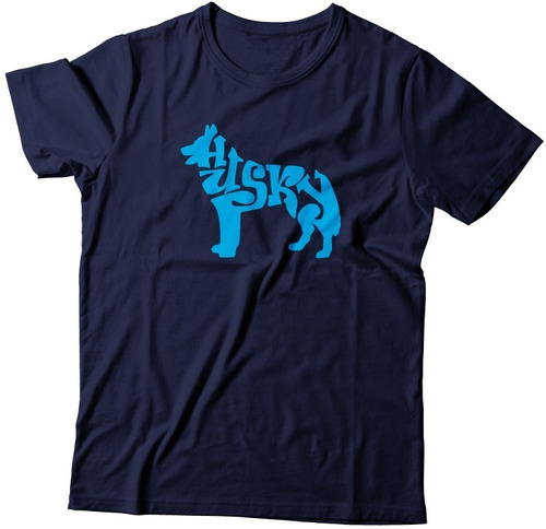 Playera Husky Siberian Navy Ropa Perro Husky Siberiano 