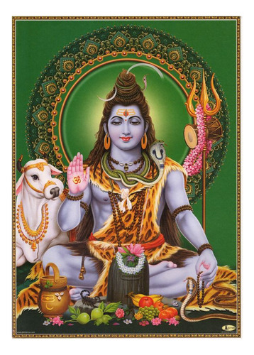 Poster Lámina Decorativa Shiva Hinduismo Mod4