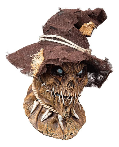 Máscara De Monstruo Possessed Scarecrow Color Marrón