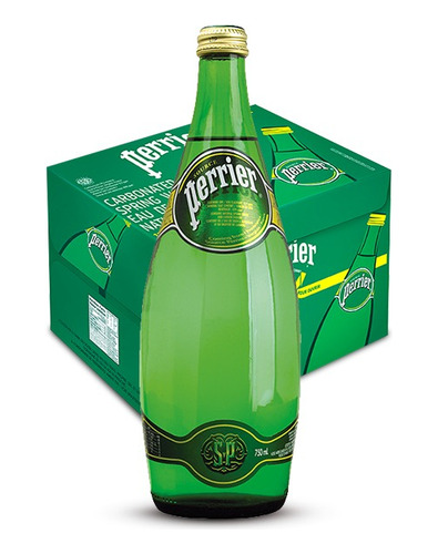 Agua Mineral De Manantial Perrier 750 Ml Vidrio 12 Pack