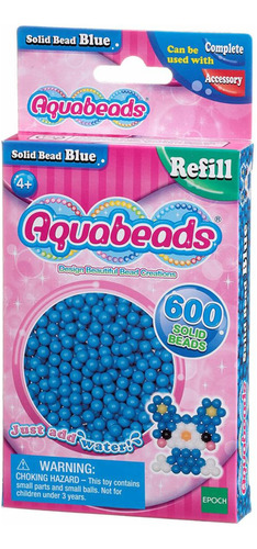 Aquabeads Pack Kit 600 Cuentas Azul Manualidades Niños Atrix