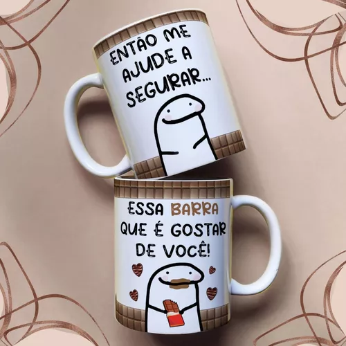 Caneca Meme Flork Palito Páscoa Frases Divertidas Oferta Hj