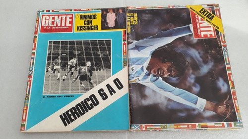 Revista Gente Mundial 1978 Lote De 4 Revistas Muy Buen Estad (Usado)