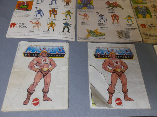 Lote Cartones Y Minicomic He-man Top Toys Original Años 80 (Usado)