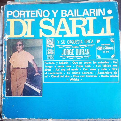 Portada Carlos Di Sarli Duran Porteño Y Bailarin P2