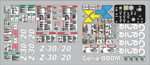 Calcomanias Para Elevador Genie Z30-20