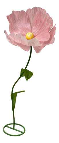 Decoración De Flores De Papel En 3d Altura De Flores Rosa