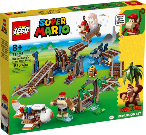 Lego Mario Expansão Donkey 71425 Percurso Vagão Diddy Kong - Quantidade De Peças 1157