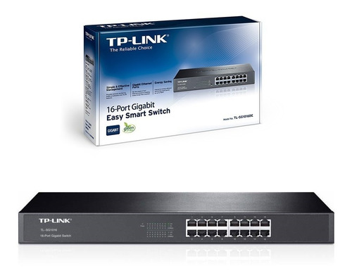 Switch Gigabit 16 Puertos Rack Rj45 10/100/1000m Tp-link