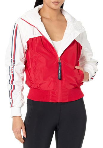 Chamarra Tommy Hilfiger Dama Rompevientos Deportiva Ctw09