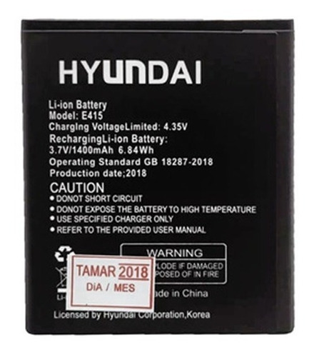 Pila Hyundai E415 De 1400mah Tienda