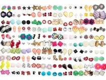 Comprar Aretes Juego De 100 Pares De Aretes De Tuerca Para Niñas