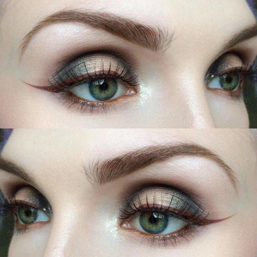 Quick Make-up Stencils,eyeliner, Eyebrows, Eye Shadow. A Mak
