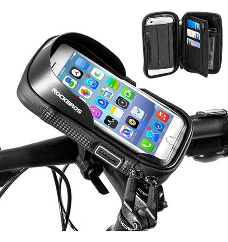 Suporte De Celular Para Bicicleta Case Impermeável Rockbros