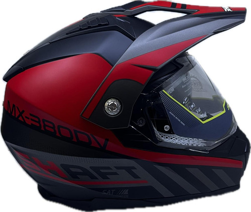 Casco Shaft Mx380 Furius Rojo Mate