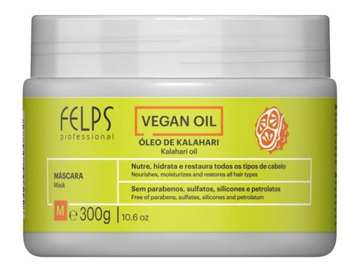 Felps Nutrição Hidratação Vegana Máscara 300g