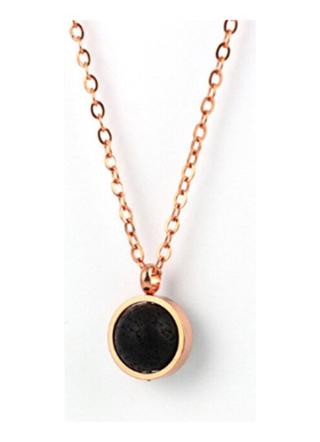 Collar Difusor De Aceite Esencial De Piedra De Lavrose Gold