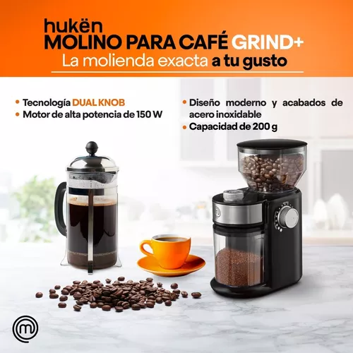 Molino Para Café Y Especias 50g Negro Masterchef