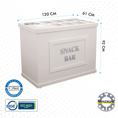 Estante Abatible Candy Bar-snack Con Insertos Tapas Mindejal