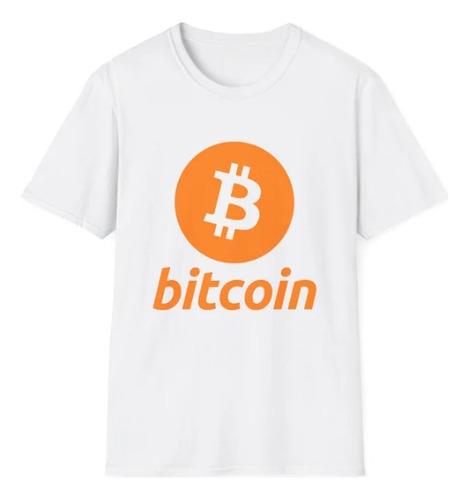 Polera Unisex Bitcoin Criptomoneda Logo Simple Estampado