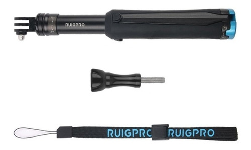 Imagen 2 de 9 de Selfie Stick Gopro Hero 9 8 Max 5 Black Retractil Aluminio
