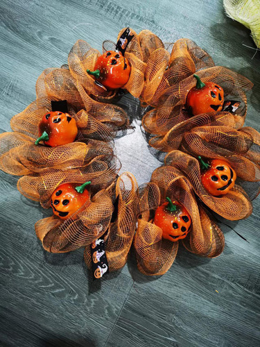 - Corona De Halloween For Colgar En La Puerta, Guirnalda De