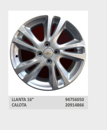 Centro Llanta Aleación Agile/montana/onix/pisma Gm 20914866
