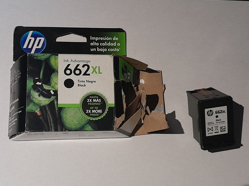 Cartucho Hp 662 Xl Negro Original Usado Para Recargar