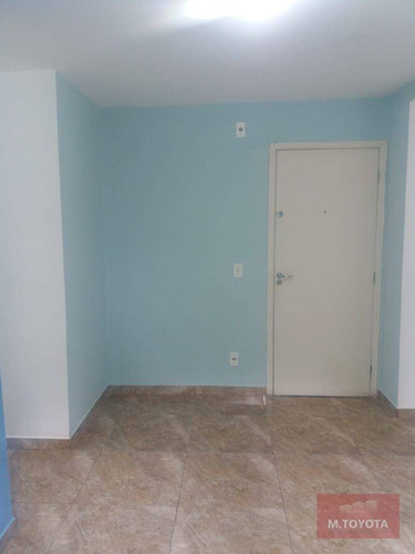 Imagem 2 de 8 de Apartamento Com 2 Dormitórios Para Alugar, 47 M² Por R$ 1.000,00/mês - Vila Rio De Janeiro - Guarulhos/sp - Ap0102