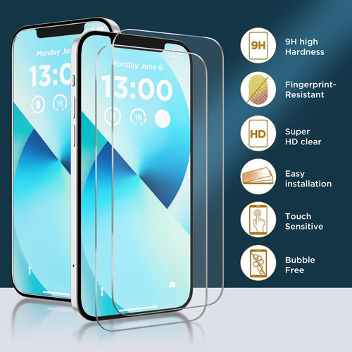 Coffker Funda For iPhone 12 13 14 Con Protector De Pantalla