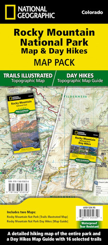 Libro: Rocky Mountain Day Hikes And National Park Map [map