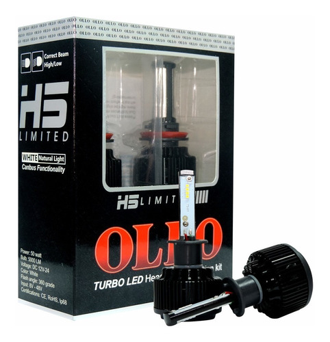 Luces Led Carros Ollo Limited H5 100w/10000lm 880 H3 Canbus